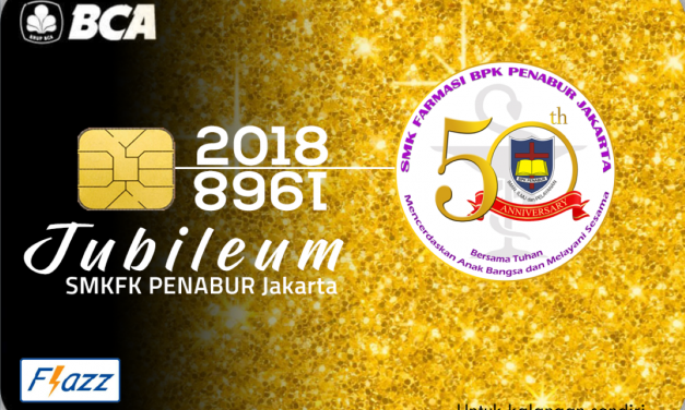 Kartu BCA Flazz Edisi Spesial Jubileum SMFK PENABUR Jakarta